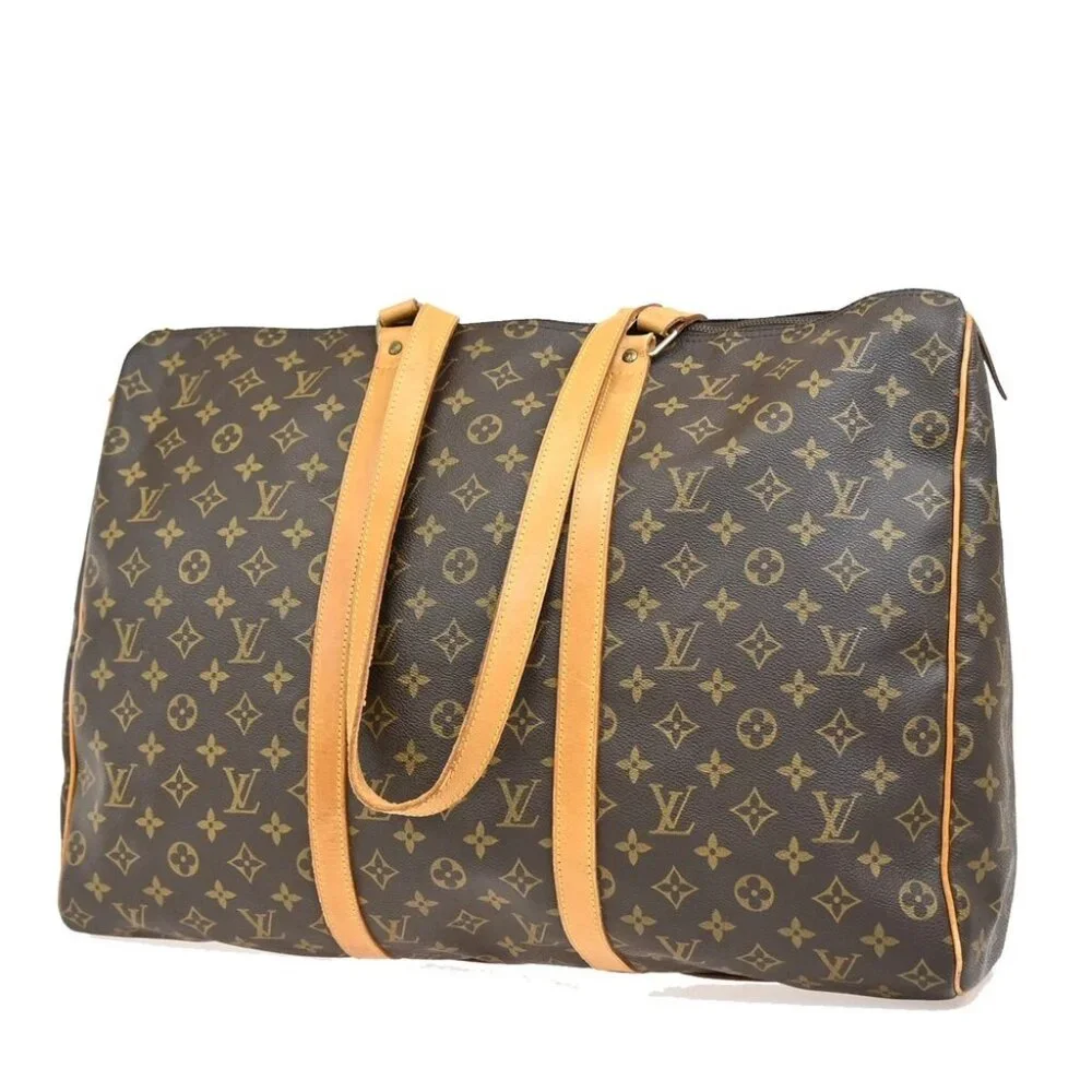 LOUIS VUITTON Flanerie 50 Shoulder Bag Monogram Leather Brown